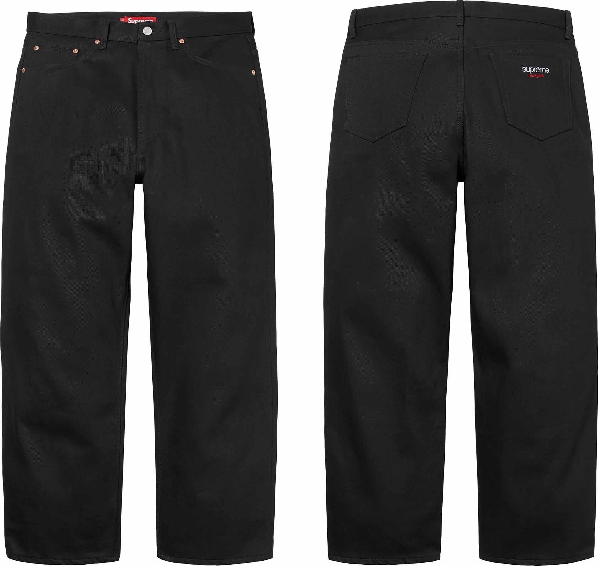 Rigid Baggy Black Selvedge Jean